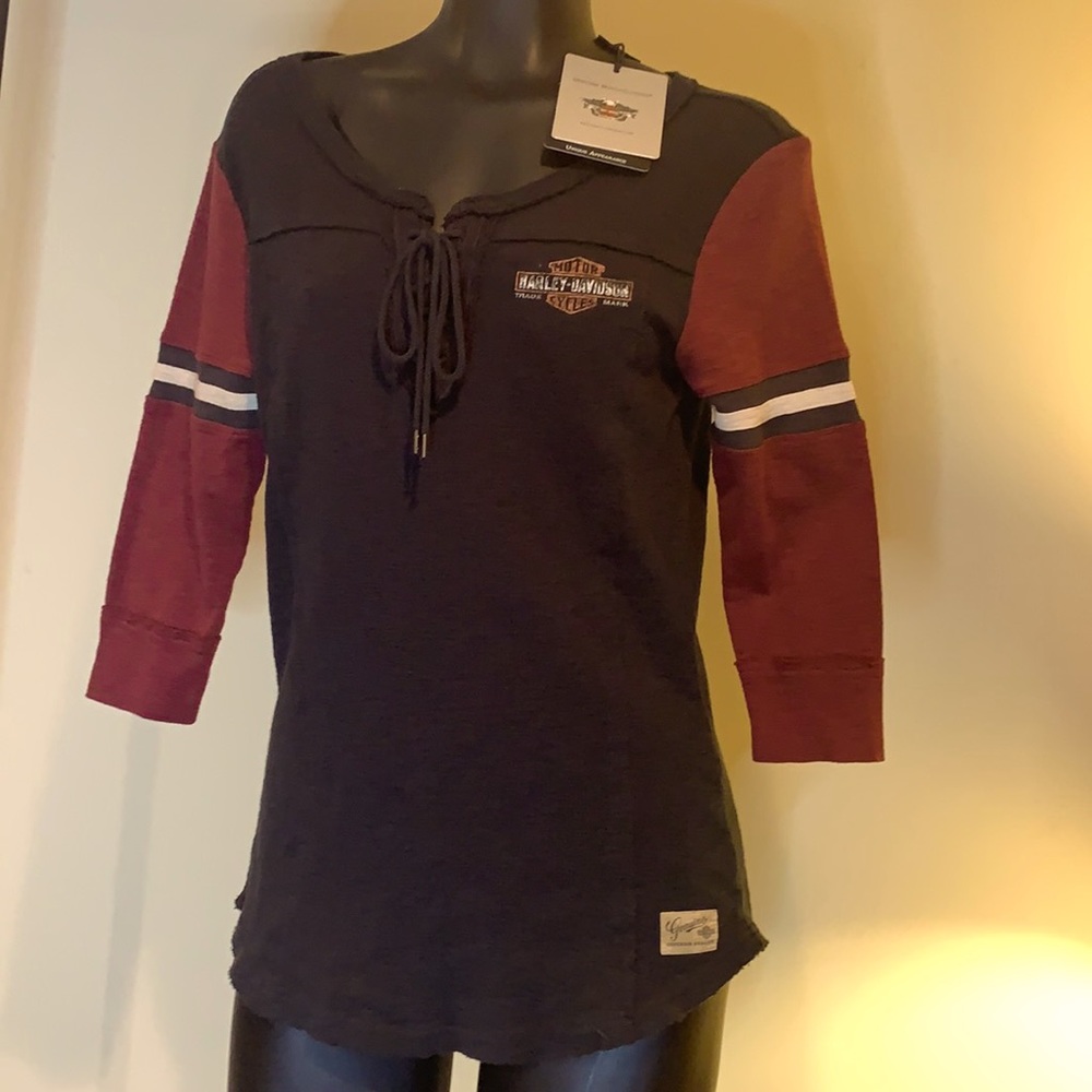 NWT Women’s X-Small Harley Davidson 3/4 Tee